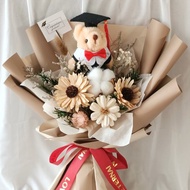 【熊愛你】畢業花束 五色 /畢業禮物/永生花/乾燥花