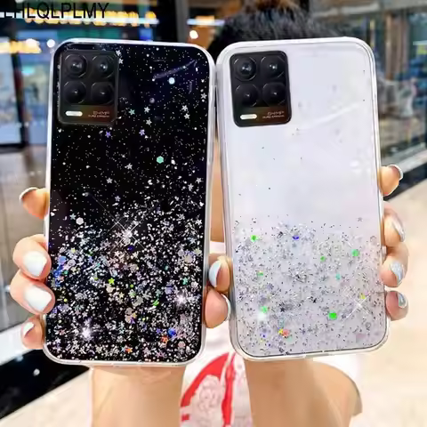 Bling Star Glitter Silicone Case For Vivo Y53S Y20S Y11S Y21S Y17S Y33S Y52 Y72 5G V21 V21e V23 V23e