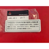 Mitsubishi Evolution I,II,III,IV, V & VI CD9A CE9A CN9A CP9A Label Sticker Decal Door Trim