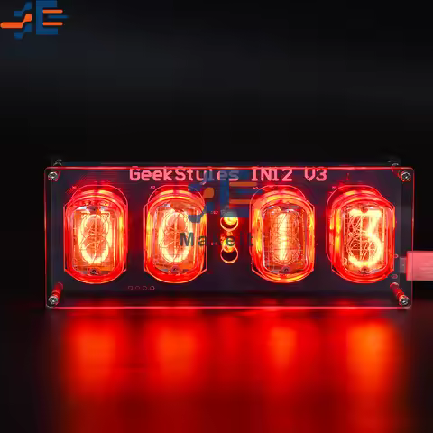 IN12 Nixie Clock Led Lamp Tube Clock Diy Electronic Kit In12 Glow Tube Clock Circuit Board Pcba Glow
