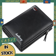 JMKJ New Zipper Short Wallet Men's Multi Card Fashion Vertical Mini Snap Button Zero Wallet Men's Card Bag