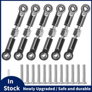 6Pcs Adjustable Metal Linkage Pull Rod Front /Rear Servo Link for  A949 A959 A969 A979 K929 RC Car U