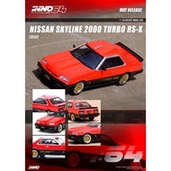 INNO MODELS INNO64 1/64 NISSAN SKYLINE 2000 TURBO RS-X DR30 RED BLACK / WHITE