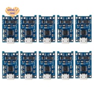 10Pcs 5V 1A 18650 Lithium Battery Charging Board  Lithium Battery Charging Board Micro-USB Charge Mo