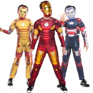 Halloween Children's Costume cosplay Captain America Iron Man Venom Hulk Thor Deadpool Clothes Set