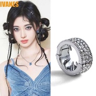 IVANES 2/4/6pcs/set Hair Braid Tubes, Metal Clips Y2K Silver Round Hairclasp, Side Clips Shiny Water