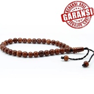 Tasbih Bracelet Kaukah Kokka Kaoka Black And Brown Round Motif - Chocolate Code 1312
