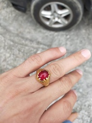 Cincin Batu Delima Asli