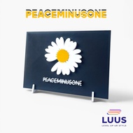 LUUS - PEACEMINUSONE G-DRAGON I 3D Printed Decor Painting, Dopamine Decor (Included Base)