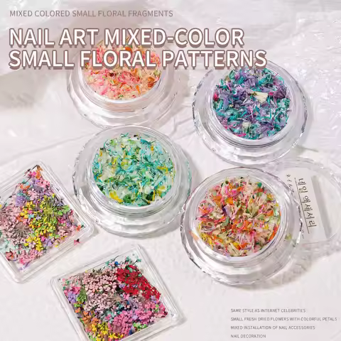Dried Flowers - Nail Art Decorations 3D Japanese Parts Nails Charms Decoration Accessories Supplies 