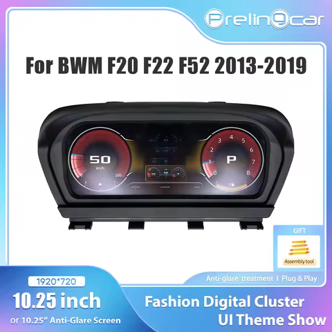 10.25 '' LCD Digital Dashboard For BMW 1 2 Series F20 F52 F22 X1 F48 F49 With Navigation Paneel spee