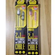 AWEI CL-930 1米 MICRO APPLE 雙頭充電線