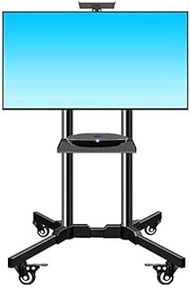 TV stands Pedestal Bracket Floor Mobile With Mounting Casters, Height-Adjustable Dual-Tray TV Trolley beautiful scenery