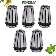 PONGUX 5Pcs ER11 Spring Collet Set, High Accuracy 40Cr CNC Collet Chuck, Precision 1/16" to 1/4" Ran