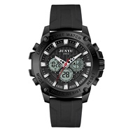JUNYU Junyu Student Watch Double Display Waterproof Luminous Multifunctional Electronic Watch Mens W
