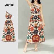 Lovito Casual Jumpsuit Resort Style Leisure Jumpsuit for Women LK4AD318