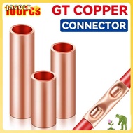 JACOLR 100Pcs GT Copper Terminal Connecting Tube, GT-1/1.5/2.5/4/6/10/16/25 Hole Passing Wire Termin