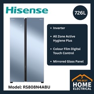 Hisense 726L Side By Side Inverter Refrigerator RS808N4ABU