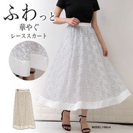 現貨-日本Pumpkin Port Lace半截裙-白色 vvvin torio store mushroom