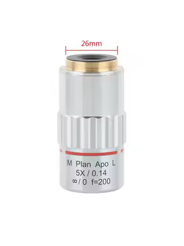 APO 2X/5X/10X/20X/50X Microscope Infinity Objective Lens Multi-layer Coated Optical Achromati Lens +
