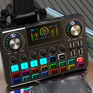 การ์ดเสียงสดแบบ RGB หน้าจอไฟ LED ปรับได้การ์ดเสียงสำหรับคอมพิวเตอร์