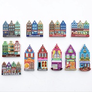 Refrigerator Magnet Holland Amsterdam UV3D Printing Material Magnet Refrigerator Sticker Travel Coll