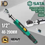 SATA 1/2" Drive Electronic Torque Wrench 40 - 200NM / SATA 1/2" Digital Torque Wrench / 96526