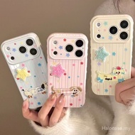 Phone Phone Case Suitable for iPhone Plush Colorful Stars Cartoon iPhone17pro Phone Case iPhone16/17