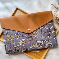 IPad Macbook 平板 電腦 保護套 收納袋 藍紫花布款
