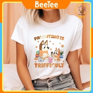 Oversize T-shirt with Bluey Cool Mom Club Bluey Mum 139 print