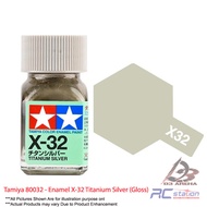Tamiya #80032 - Enamel X-32 Titanium Silver (Gloss)