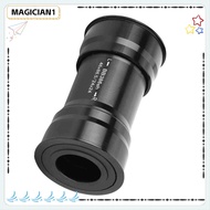 MAGICIAN Press Fit Bearing, Black Aluminum Alloy Bicycle Bottom Bracket, Durable Lightweight 24mm Se