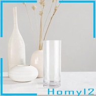 [HOMYL2] Tall Flower Vase Candle Holder Desk Plant Pot Holder Acrylic Cylinder Vase for Artificial Room Home Wedding Floor