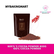 Beryl's Pure Cocoa Powder 800G / 1kg (Brown Cocoa Powder / Medium Red Cocoa Powder) - Serbuk Koko