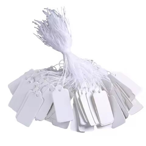 1000pcs White Marking Tags Price Tags with Display Tags Writable Price Labels Key Label Tags