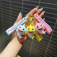 Creative Cartoon Baby Shark Keychain Cute Shark Keychain Sea Animal Pendant Men Women Bag Accessories Car Key Pendant