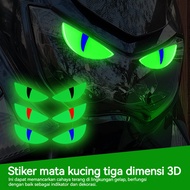 MATA 3D Reflective Car Stickers Nighttime Eye Car and Motorcycle Accessories
