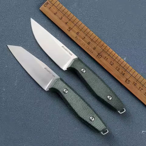 JEABROTHER Fixed Knife 14C28N Steel Belt Kydex Scabbard Outdoor Hunting Fishing Survival EDC Tool