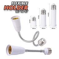 28CM E27 to E27 Extender Lamp Holder Adapter 65 / 95mm Light Screw Bulb Base Socket E27 Flexible Goo