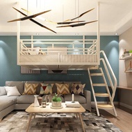 全歐鐵床掛壁床高架床鐵藝吊床膠囊公寓床復式二樓床小戶型閣樓床