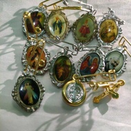 2 PCS SAINT BENEDICTINE MEDAL BABY PIN W/CASE