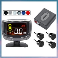 (UDOP) Wireless Parking Sensor Kit LCD Display 4 Radar Probes Alert Reverse Parking Monitoring Detec