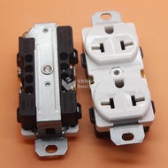Bekalan Pengeluar Bukan standard Double Outlet 20A 250V American Double Wall Outlet Amerika Selatan 