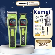 COMBO KEMEI KM-1862 Hair Trimmer + KEMEI KM-1863 Contour Trimmer |Free Barber Cloak