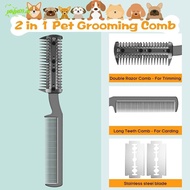 PTKFPT09 Pet Razor Comb, Cleaning Brush Universal Dogs Razor Comb, Accessories Durable Safe Dog Groo