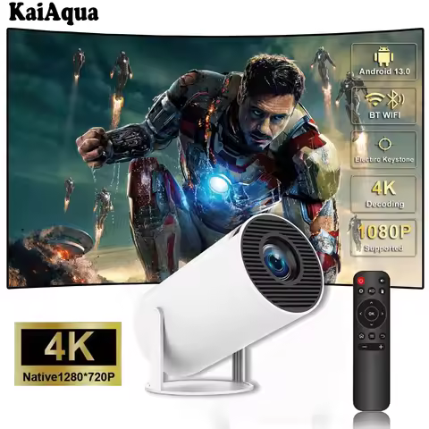 HY300pro WIFI Mobile Phone Same Screen Edition Home Living Room HD Smart 4K Home Theater Auto Focus 