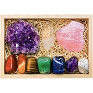 10pcs natural crystal chakra set