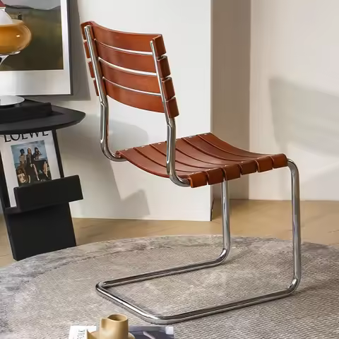 Nordic Vintage Dining Chair Designer Steel Ins Creative Cesca Chair Simple Solid Wood Sillas De Come