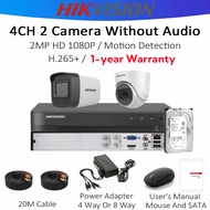 Hikvision CCTV Camera Package Set With Mic 2MP/5MP HD CCTV Package Kit 4 Channel 8 Channel With Remo