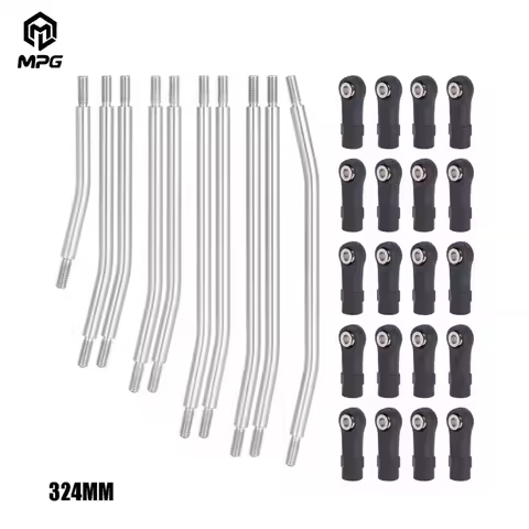 Metal Link Suspension Linkage With Nylon Rod End Kit For Axial SCX10 SCX10II 90046 1/10 RC Crawler C